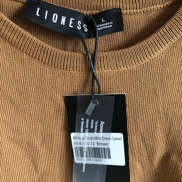 NWT Princess Polly Lioness Military Dress Size Large - Picture 3 of 3